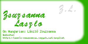 zsuzsanna laszlo business card
