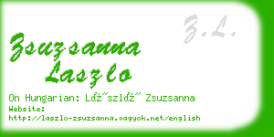 zsuzsanna laszlo business card